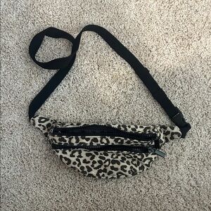 Target Animal Print Fanny Pack Bag with Black Strap